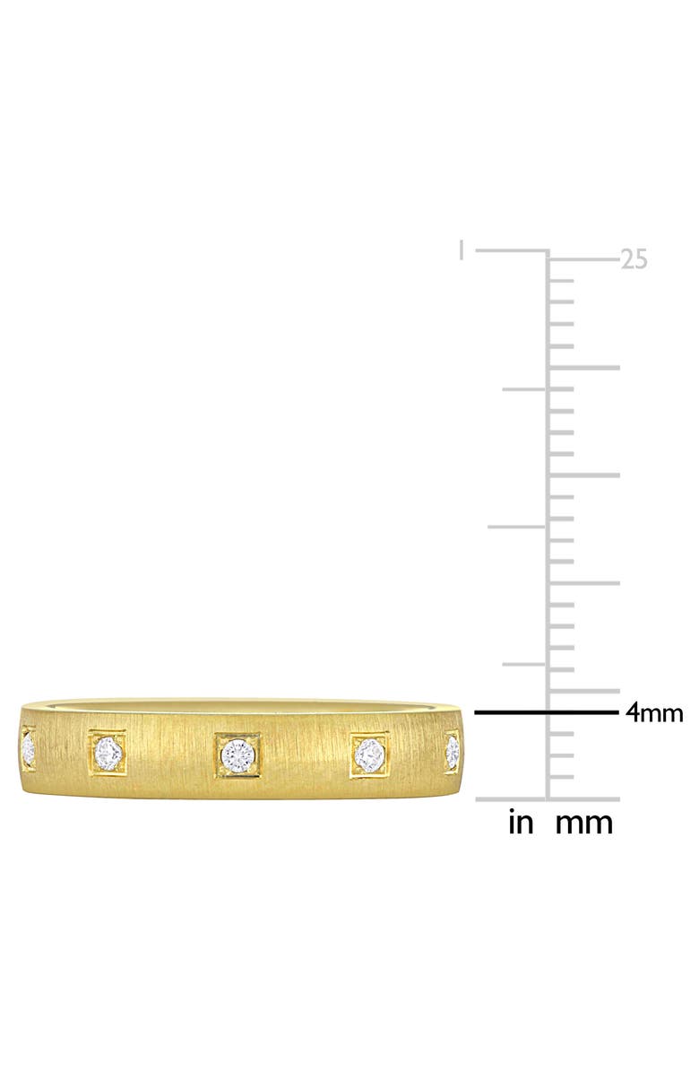 Julianna B. Cubic Zirconia Wedding Band 14k, Alternate, color, 