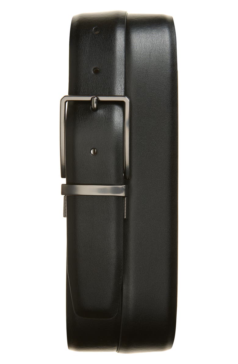 Original Penguin Reversible Leather Belt, Main, color, Black/ Brown