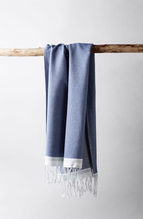 Coyuchi Mediterranean Organic Cotton Bath Essentials in Lake W/sea Spray 