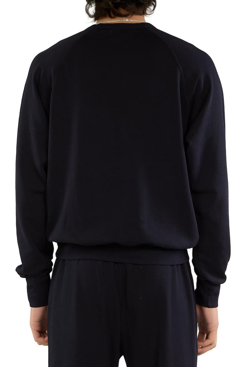 French Terry Binded Neck Raglan, Alternate, color, NAVY
