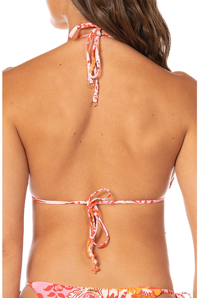 Cosmic Tropic Balmy Reversible Bikini Top, Alternate, color, OPEN PINK