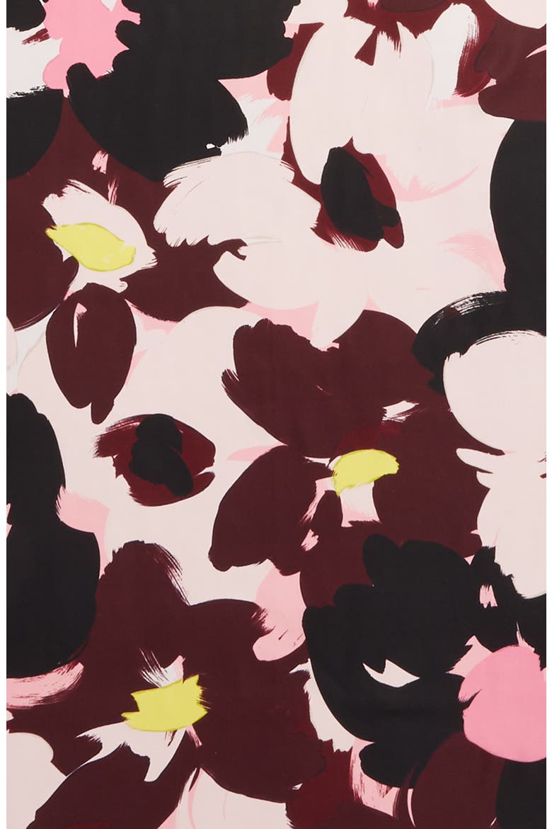 brush bloom silk scarf, Alternate, color, MISSION FIG
