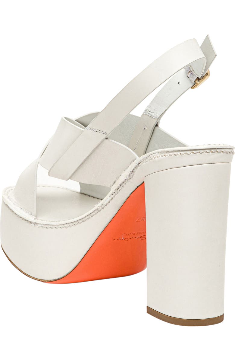 Santoni Women's high-heel sandal, Alternate, color, White