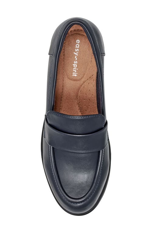 Shop Easy Spirit Wedge Loafer In Navy
