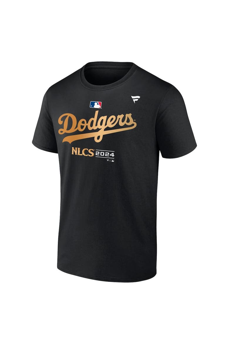 Men's Fanatics Black Los Angeles Dodgers 2024 National League Division Champions Locker Room T-Shirt, Alternate, color, Black