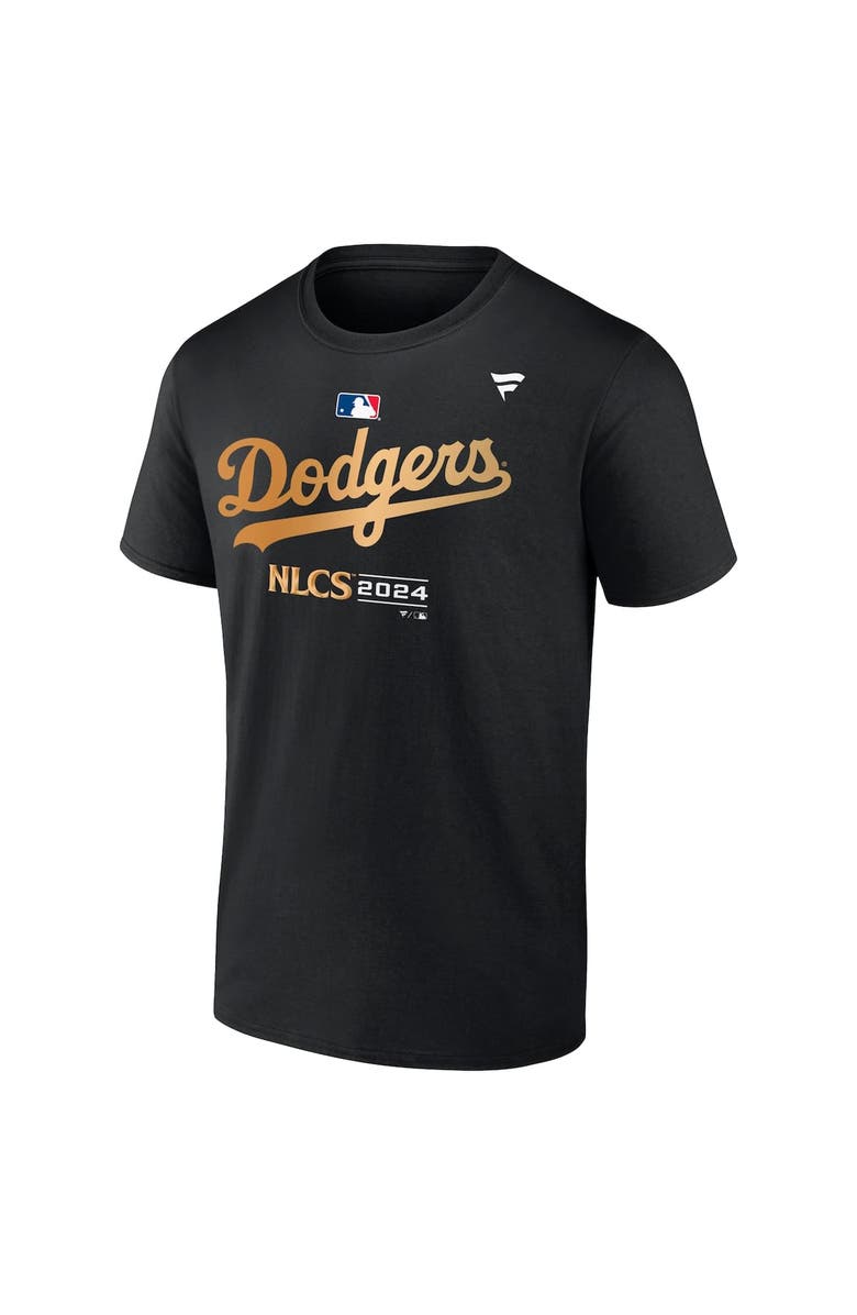 FANATICS Men's Fanatics Black Los Angeles Dodgers 2024 National League Division Champions Locker Room T-Shirt, Alternate, color,