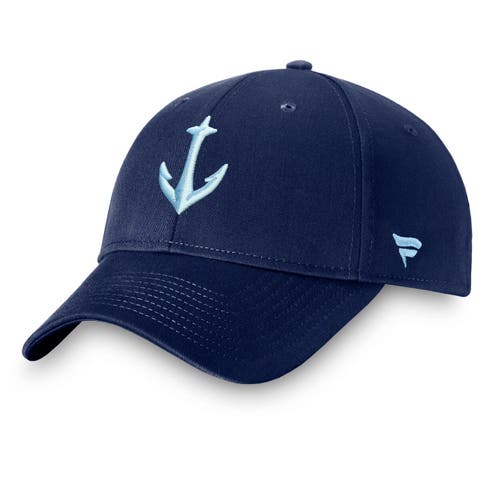 Men's Fanatics Branded Deep Sea Blue Seattle Kraken Core Secondary Logo Adjustable Hat