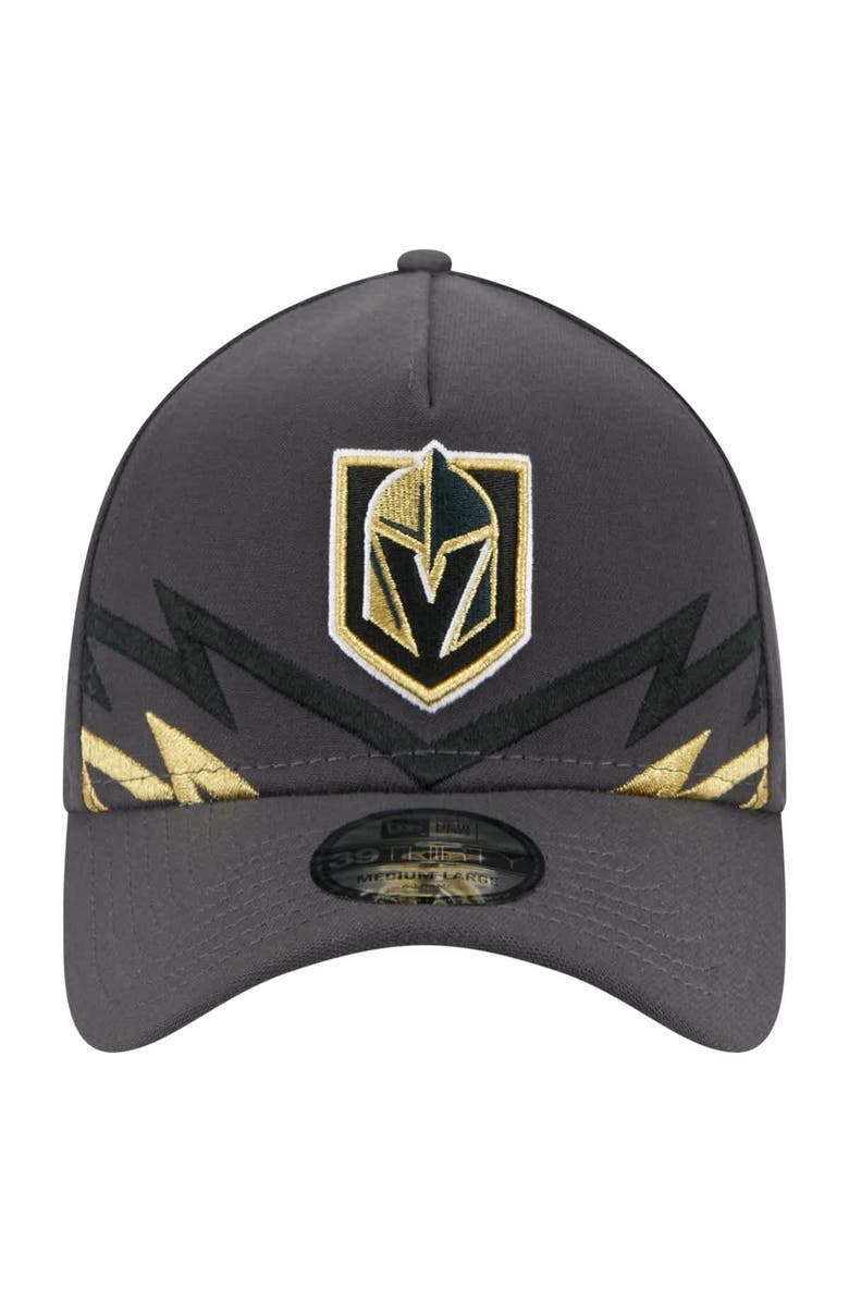 New Era Men's New Era Gray Vegas Golden Knights Zig Zag 39THIRTY A-Frame Perforated Flex Hat, Alternate, color, Gray