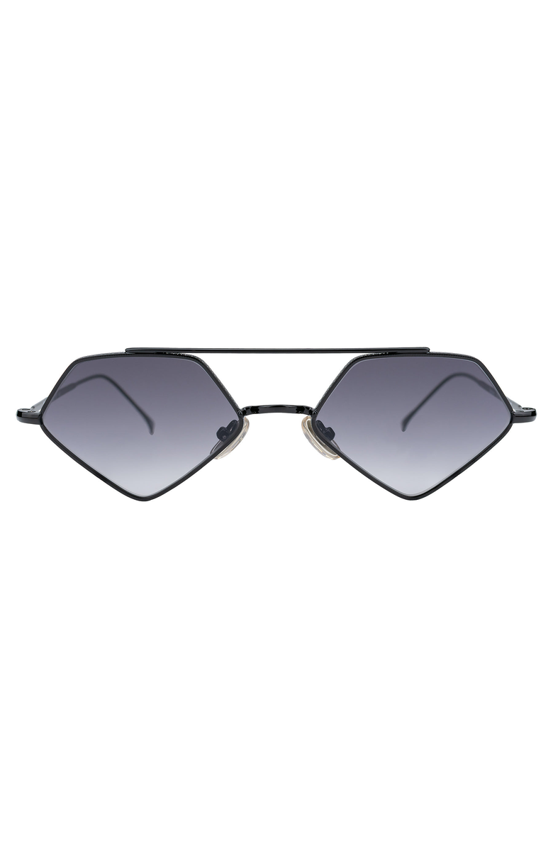 Illesteva Bayley Sunglasses, Main, color, Black / Grey