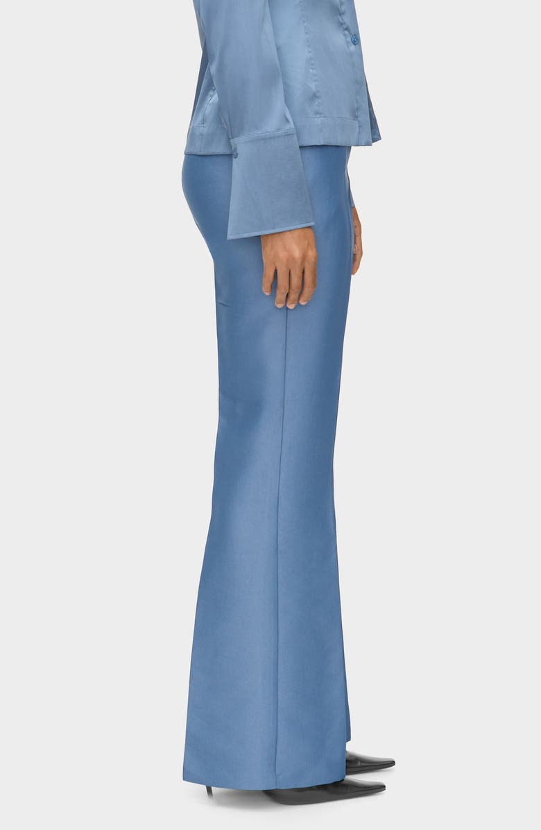 ALIGNE Figaro Satin Pants, Alternate, color, Steel Blue
