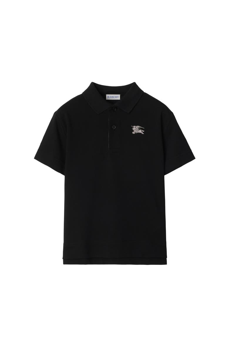Burberry Cotton Polo Shirt, Main, color, Black