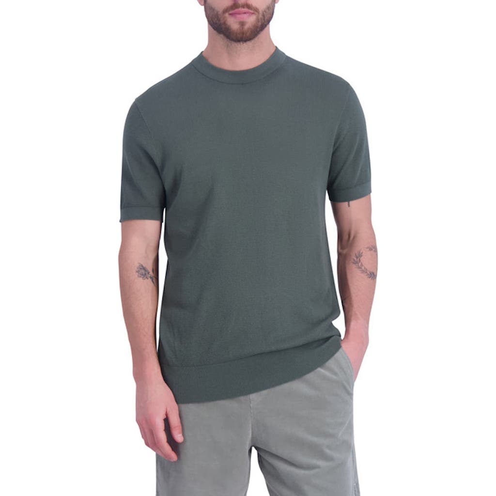Shop Goodlife Mini Waffle T-shirt In Laurel