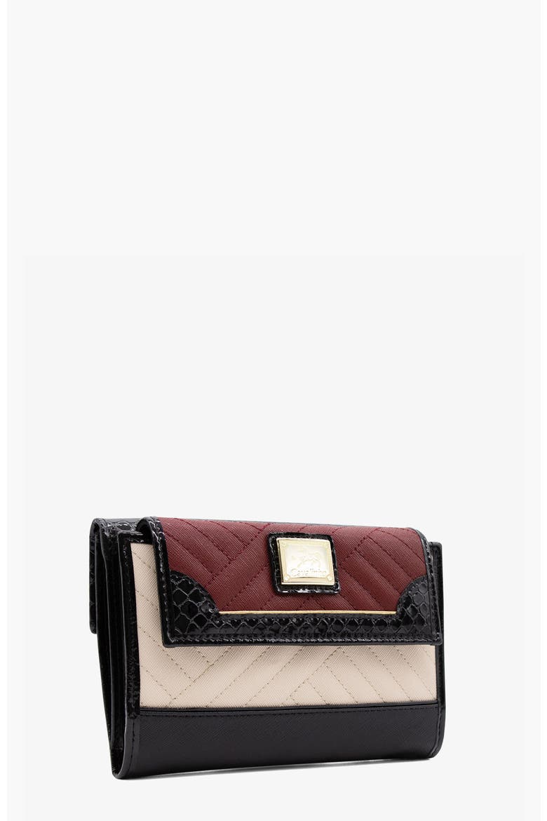 Ciao Bella Wallet 205, Alternate, color, Burgundy / Beige / Black