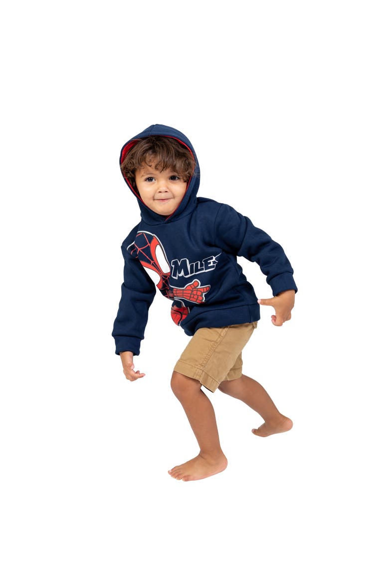 Minnie Mouse Fleece 2-Piece Hoodie and Leggings Set, Alternate, color, Miles Morales Navy