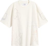 Wax London Milton Shapes Scribble Embroidery T-Shirt