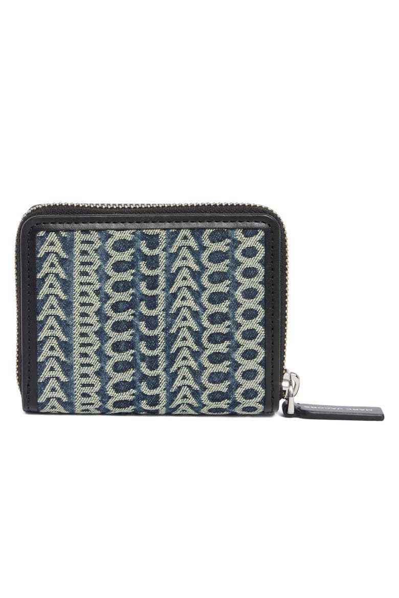 Monogram Denim Bifold Wallet, Alternate, color, INDIGO