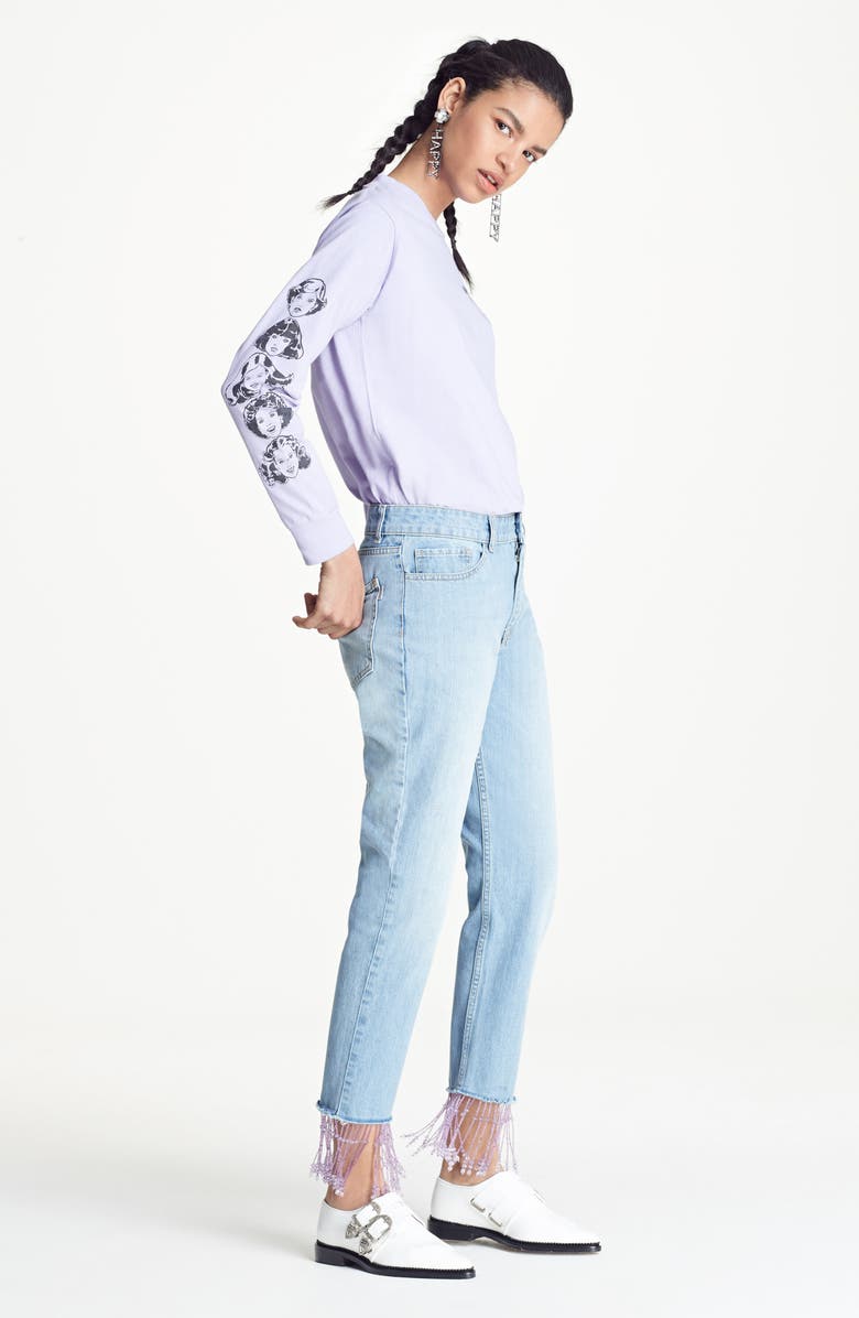 Ashley Williams Happy Crystal Statement Earrings, Alternate, color, 