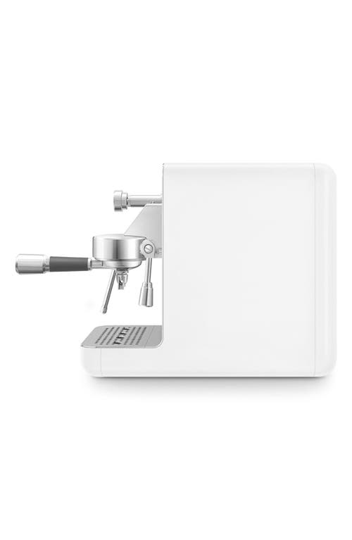 Smeg Mini Stainless-steel Espresso Coffee Machine White In Matte White