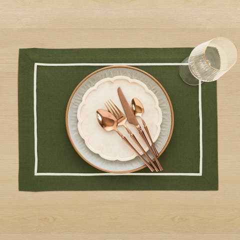 Linen Placemats - Kensington, 14" x 19"