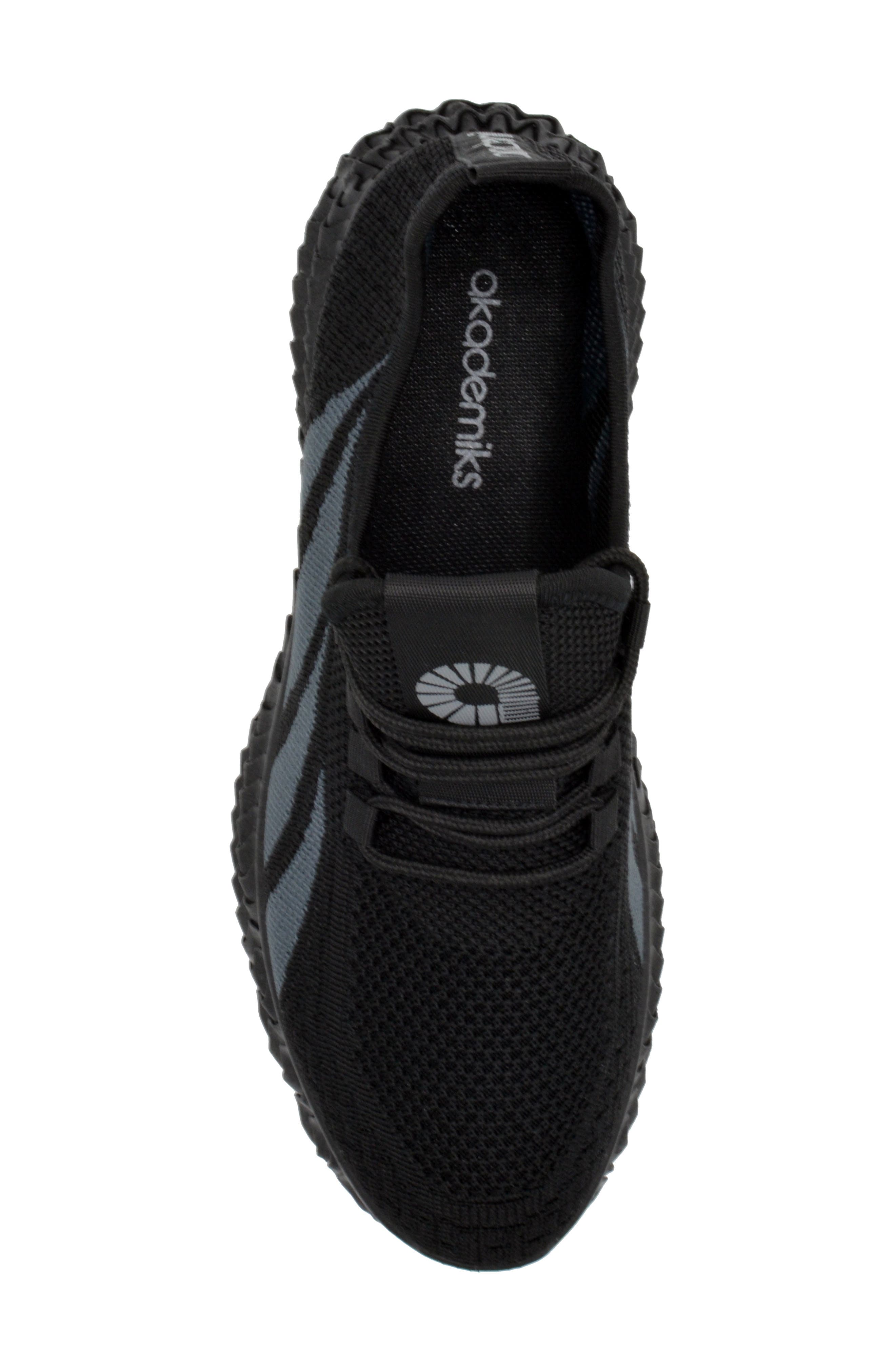 AKADEMIKS Wave Knit Stripe Sneaker, Alternate, color, 