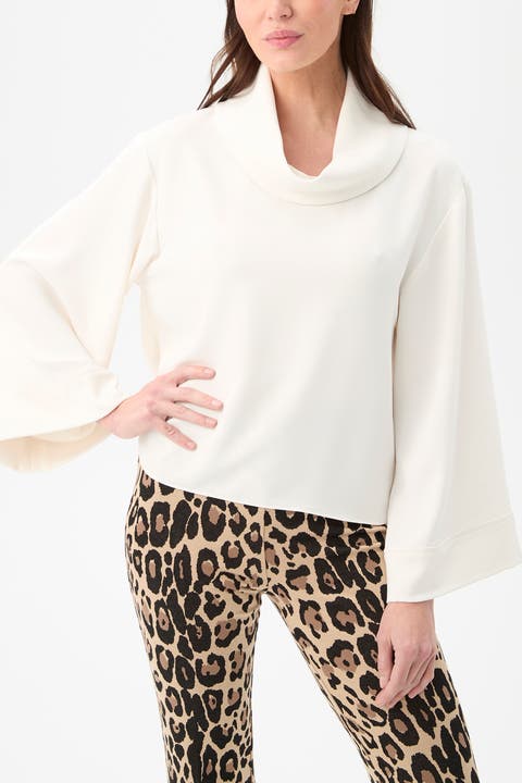 Staged Folded Neckline Top