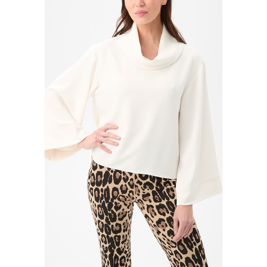 Trina Turk Staged Folded Neckline Top In White