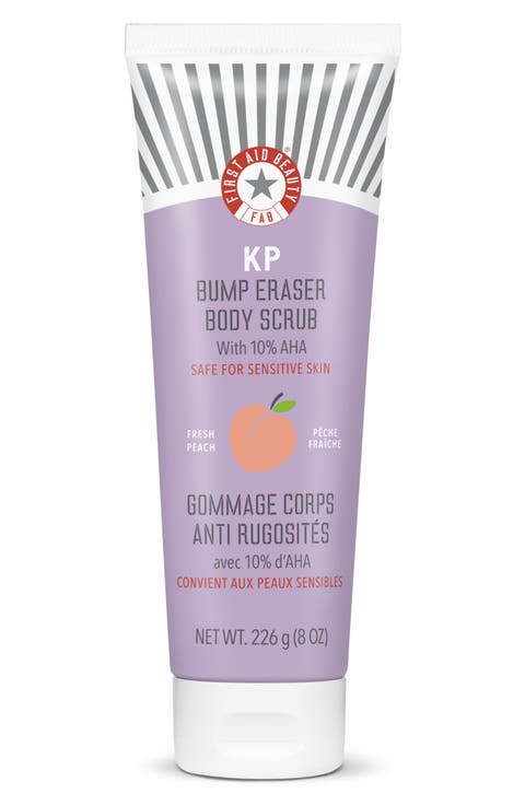 KP Bump Eraser Body Scrub with 10% AHA Fresh Peach