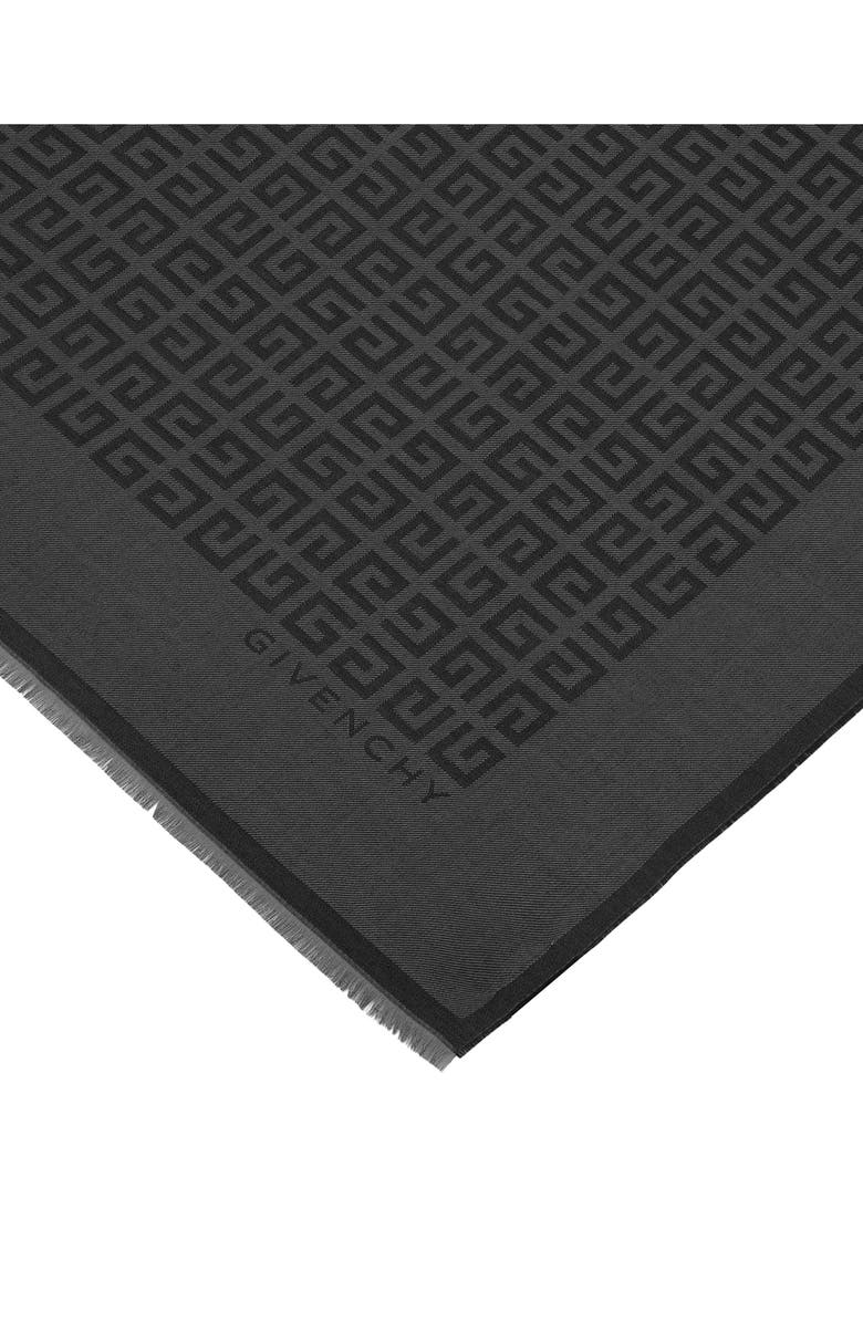 Givenchy Logo Silk & Wool Blend Oblong Scarf, Alternate, color,