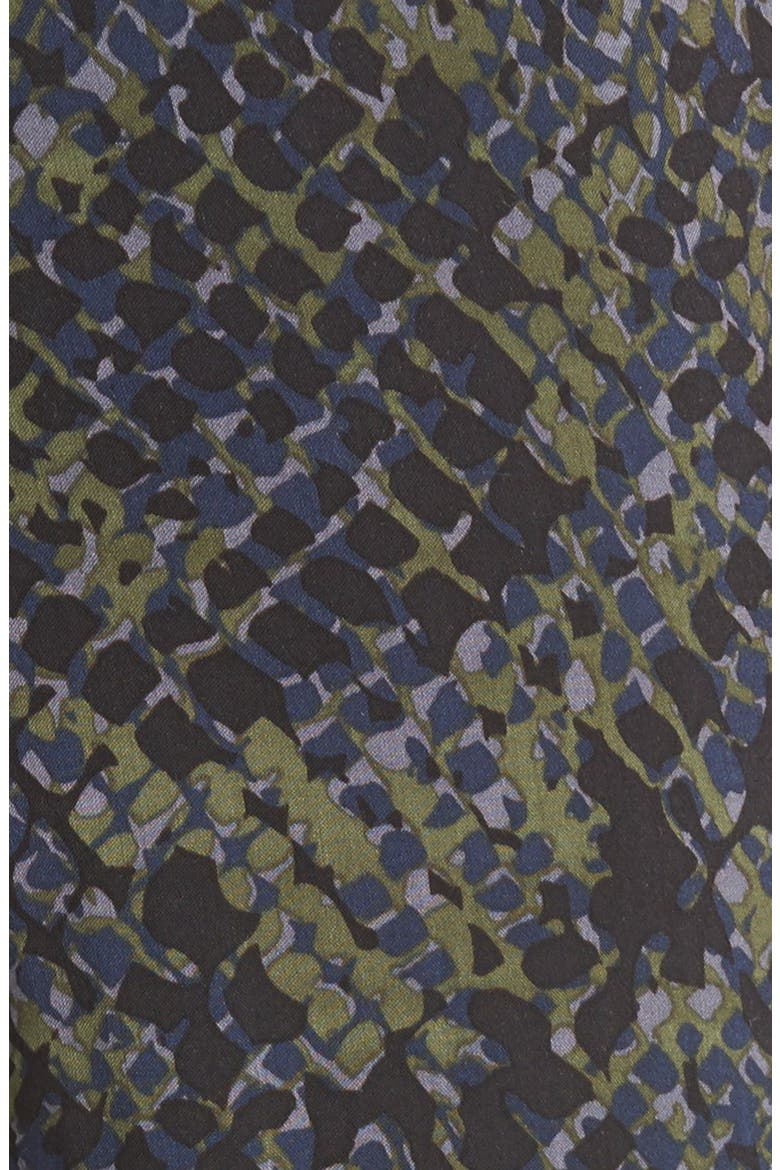 Batik Print Pants, Alternate, color, OLIVINE