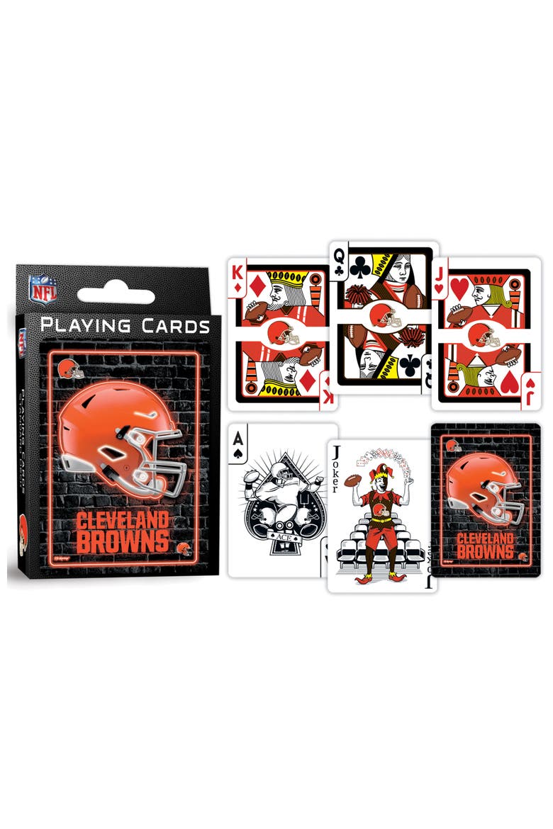 Cleveland Browns Neon Playing Cards, Alternate, color, Multicolor