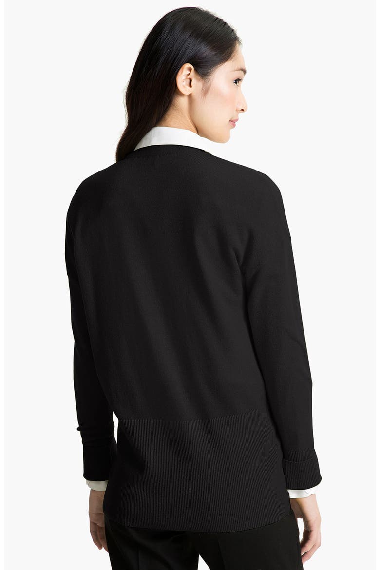 V-Neck Cashmere Cardigan, Alternate, color, BLACK