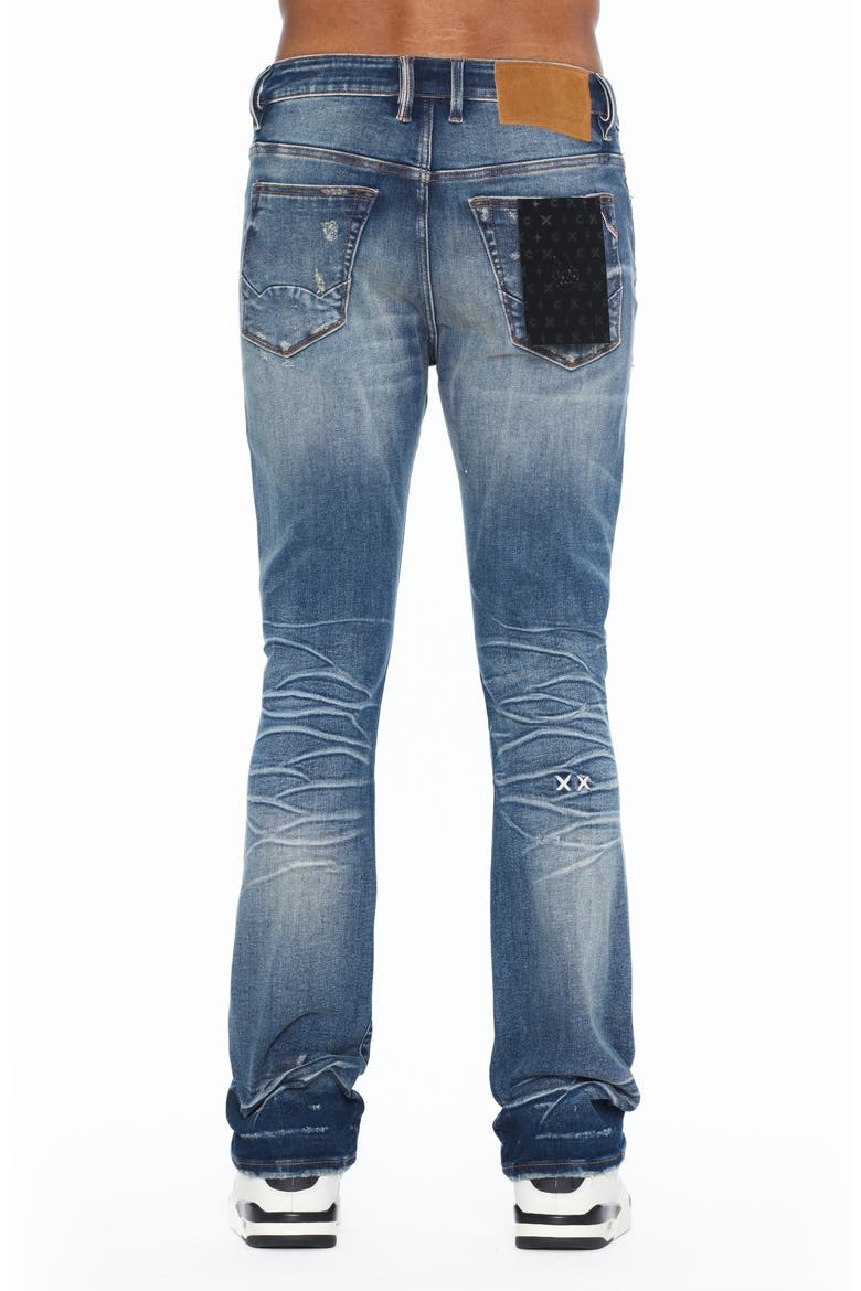 Lenny Distressed Low Waist Bootcut Jeans, Alternate, color, SPRUCE