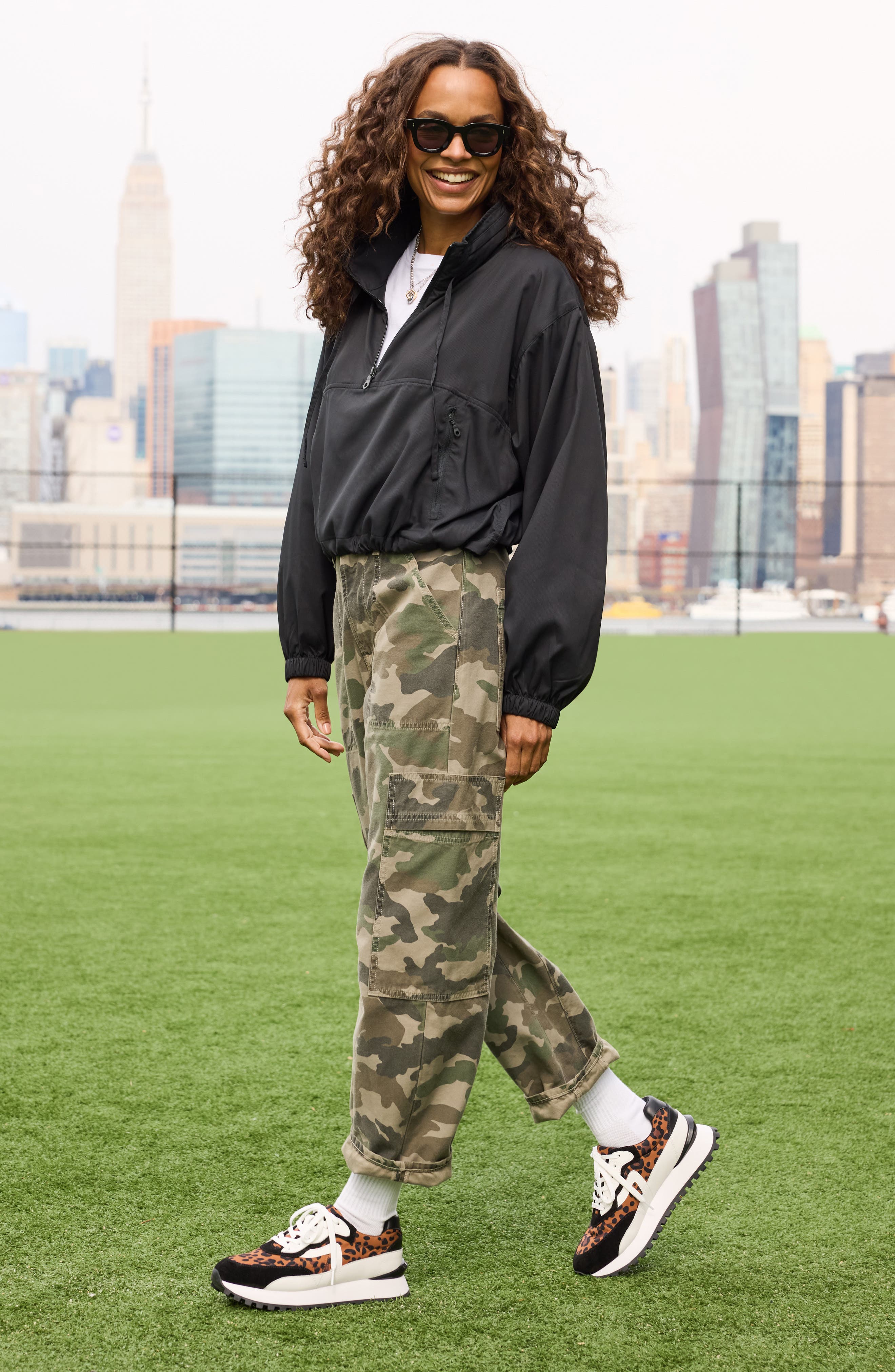 Blondo Lois Retro Waterproof Running Sneaker, Alternate, color, Leopard Multi