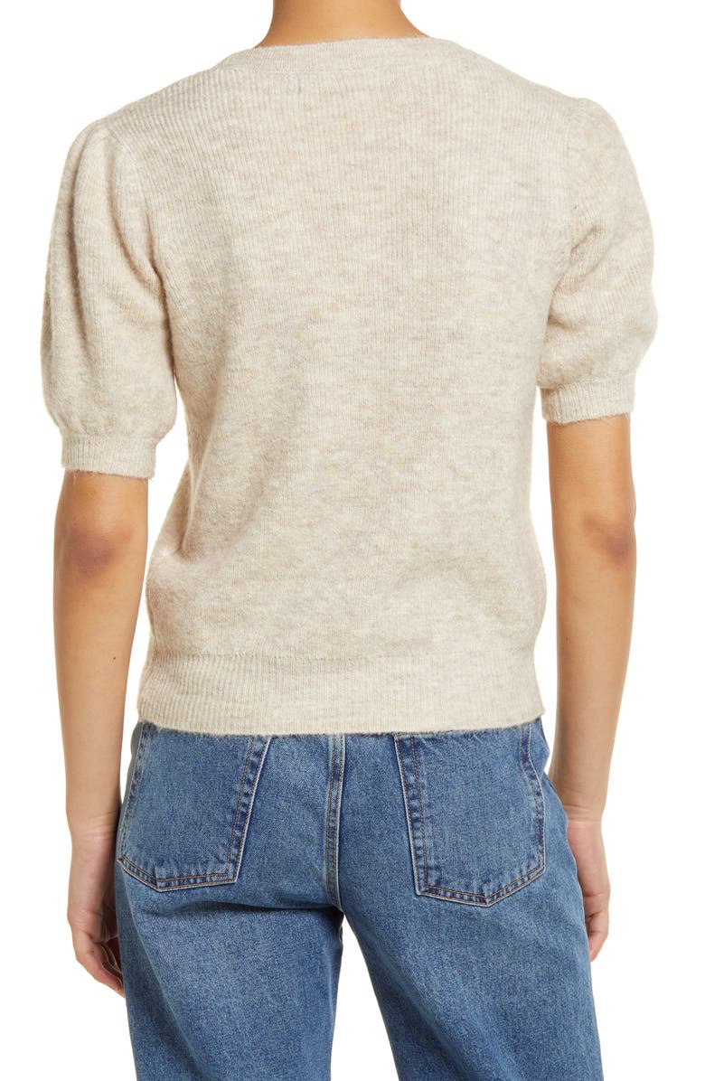 VERO MODA Lefile Puff Sleeve Sweater, Alternate, color, 