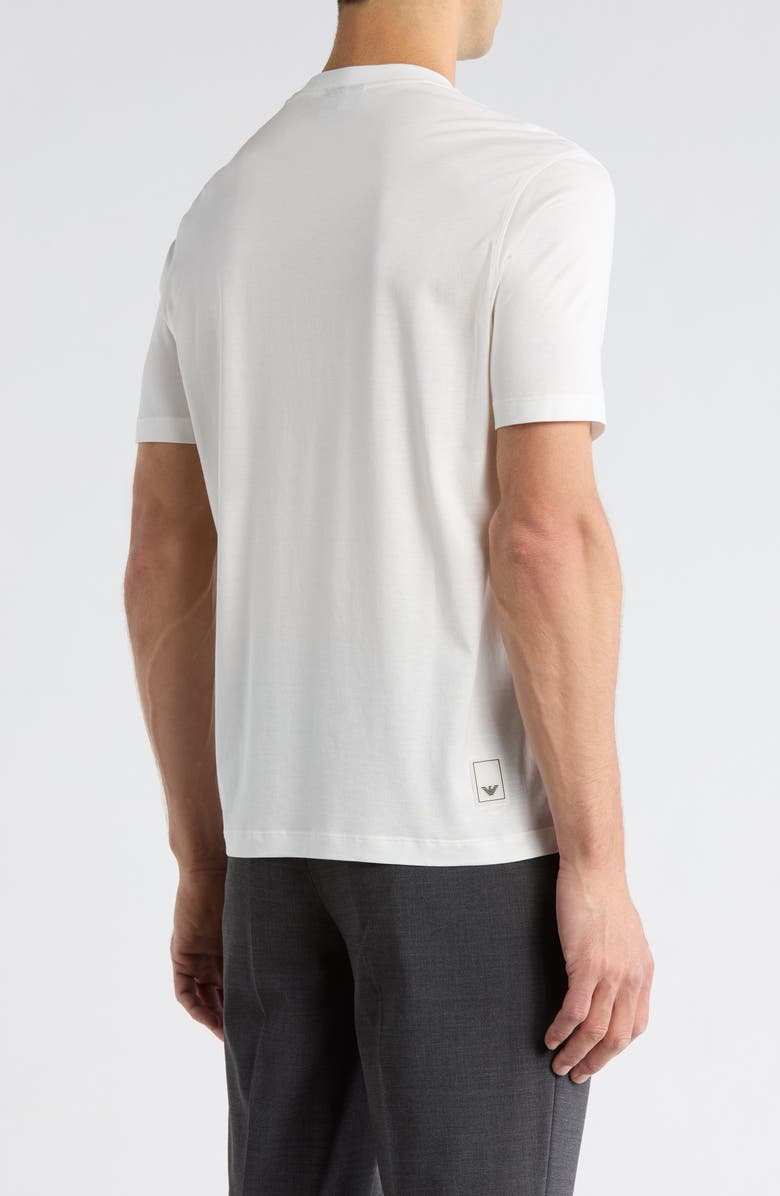 Emporio Armani Lyocell & Cotton T-Shirt, Alternate, color, Solid White