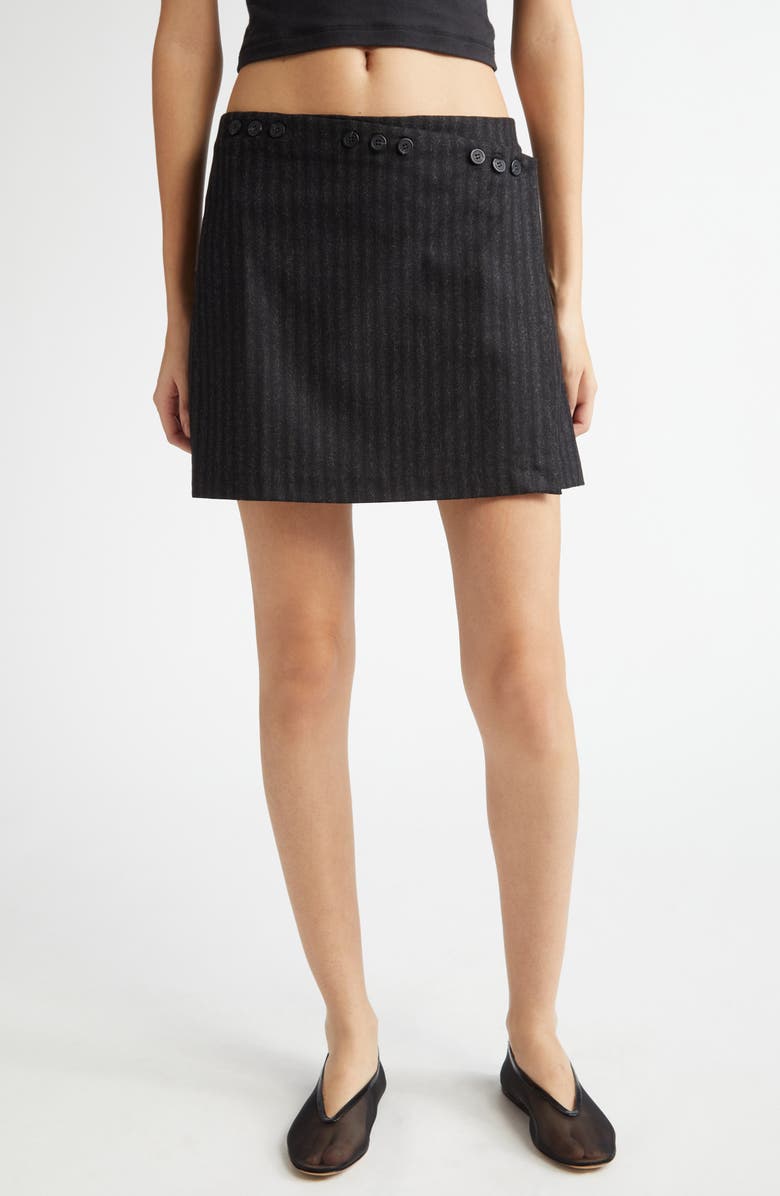 Paloma Wool Leonie Stripe Skirt, Main, color, Grey