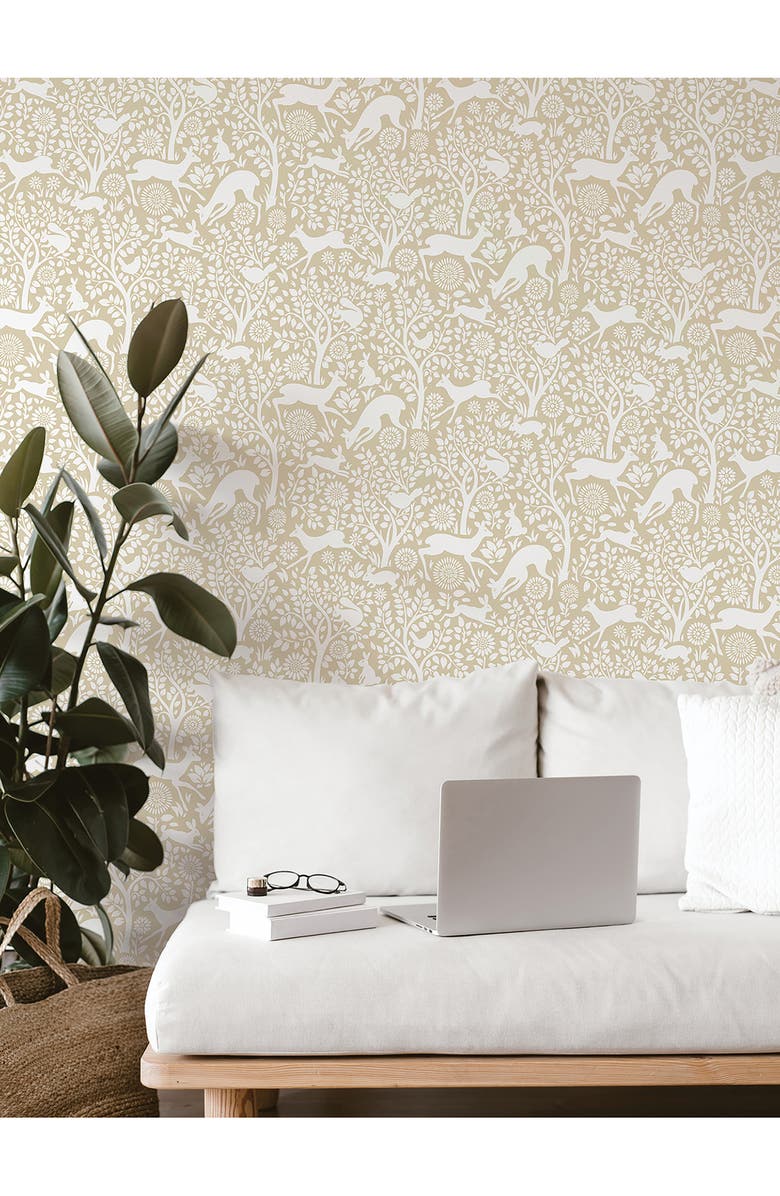 Wallpops Merriment Cream Peel & Stick Wallpaper, Alternate, color, Neutral