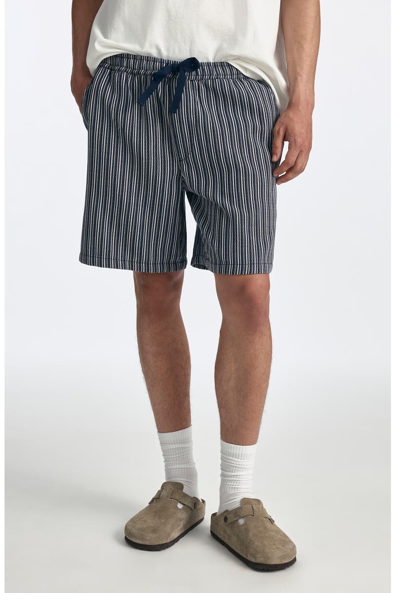 Indigo Stripe Shorts, Main, color, INDIGO STRIPE