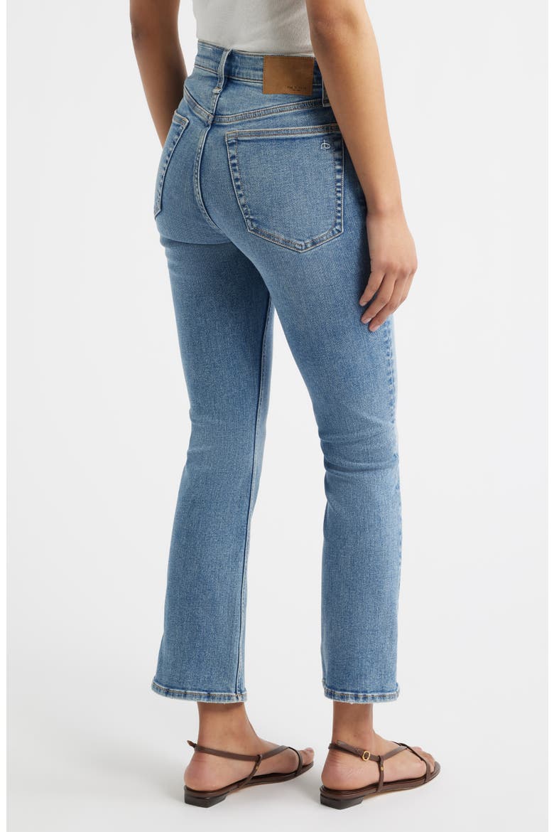 Flexi Peyton Mid Rise Ankle Bootcut Jeans, Alternate, color, TANSY