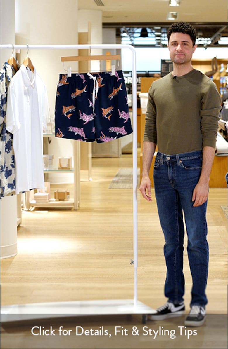 The King of the Seas Classic Lined 5.5-Inch Swim Trunks, sales video thumbnail