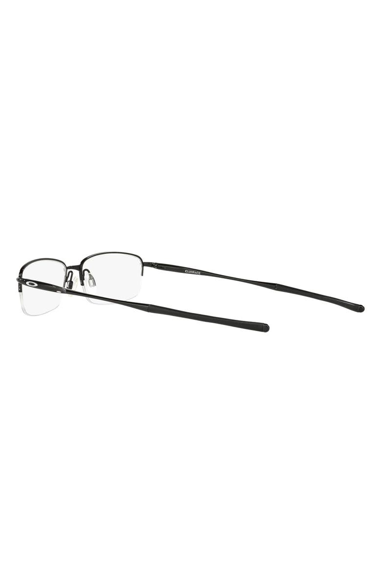 Oakley Clubhouse 52mm Semi Rimless Optical Glasses, Alternate, color, Black