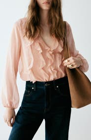 MANGO Ruffle Top