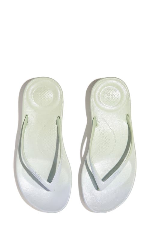 Fitflop Iqushion Iridescent Ergonomic Sandal In White