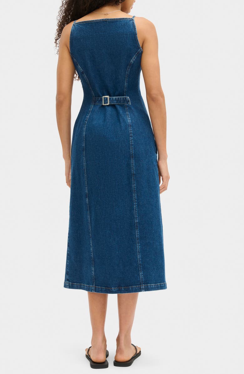 ALIGNE Sanitago Sleeveless Denim Dress, Alternate, color, Mid Blue
