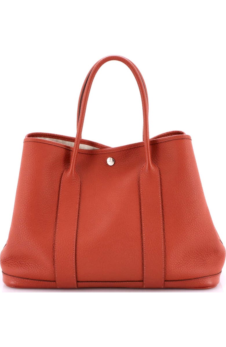Pre-Owned Hermes Garden Party Tote Leather 36, Alternate, color, Rouge Duchesse