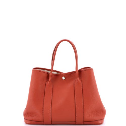 Pre-owned Hermes Hermes Garden Party Tote Leather 36