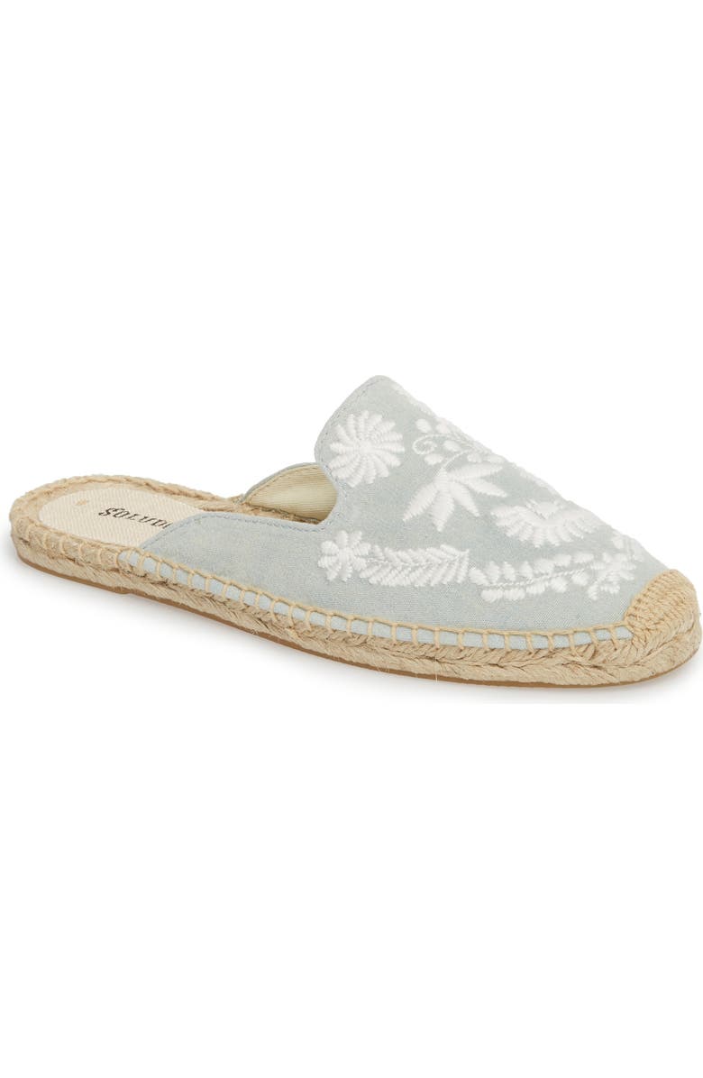 Soludos Ibiza Embroidered Espadrille Loafer Mule, Main, color,