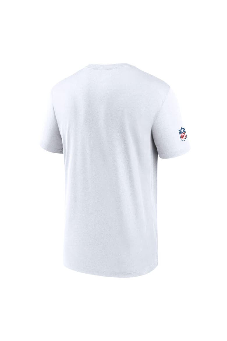 Men's Nike White Miami Dolphins Sideline Legend Small Logo Dri-FIT T-Shirt, Alternate, color, White