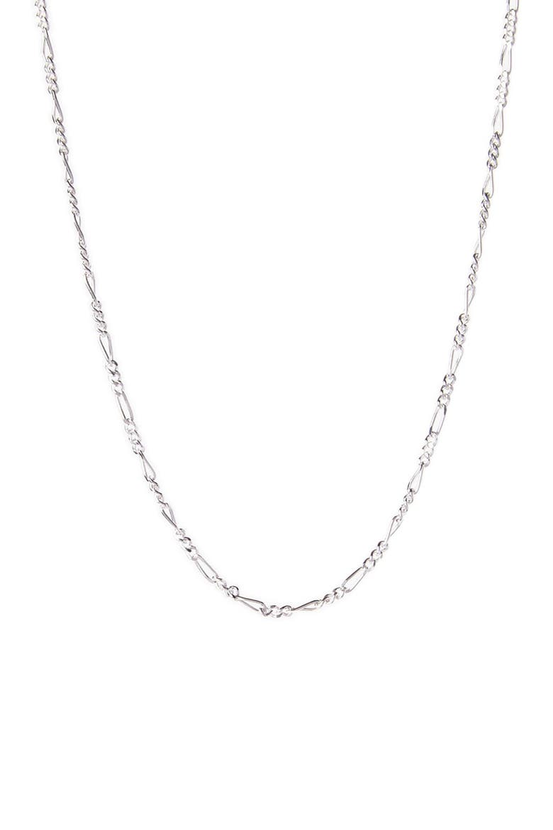 Sterling Silver 050 Gauge Figaro Chain 16", Main, color, SILVER