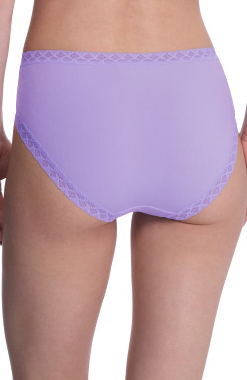 Natori Bliss Cotton French Cut Briefs In Purple